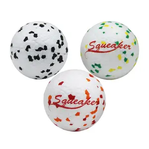 Factory Direct Wholesale OutDoor Float Light Weight ETPU Pet Dog Toys Squeaky Throwing Ball