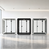 Cabine Acoustique Insonorisée Multi-Tailles pour Réunions, Studio, Bureau Portable Silencieux pour Écoles, Entreprises et Bureaux