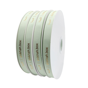 Luxe Grosgrain lintrol groothandel gepersonaliseerde decoratie cadeau bloemverpakking strepen Grosgrain lint - Product Image 4