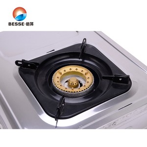 Cuisinière à gaz portable 3 brûleurs en acier inoxydable avec allumage piézoélectrique, protection anti-extinction de flamme (GPL/Gaz naturel) pour la maison et l'hôtel - Product Image 2