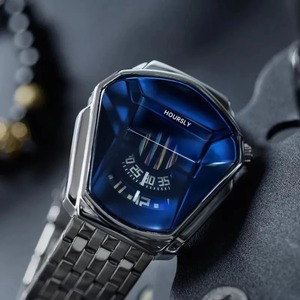 Reloj <span class=keywords><strong>de</strong></span> cuarzo deportivo impermeable para hombre HOURSLY 6615, estilo popular <span class=keywords><strong>de</strong></span> video corto, para motociclistas, transfronterizo, <span class=keywords><strong>de</strong></span> moda en redes. - Product Image 2