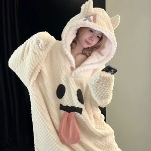 Nuovo Arrivo 2026: Pigiama Invernale Termico da Donna con Cappuccio, Motivo Cartoon Carino Melody, Felpato, Abbigliamento da Notte all'Ingrosso IM149-W - Product Image 6