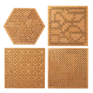 <span class=keywords><strong>Puzzle</strong></span> en bois à haute difficulté défi avancé hexagone jouet éducatif pour enfants casse-tête casse-tête - Product Image 5