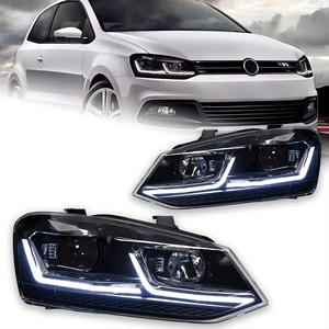 フォルクスワーゲンポロ2009-2016 DRL MK5 LEDプロジェクターヘッドライトカーフォグライト - Product Image 1