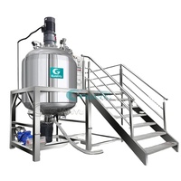 Mélangeur émulsifiant sous vide pour crèmes et pommades 500L 1000L – Machine à émulsionner les lotions et crèmes cosmétiques