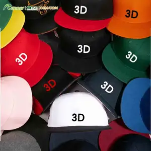 Runner BSCI OEM Gorras deportivas de béisbol Logotipo personalizado Snap Back Hat Gorra Venta al por mayor Bordado 3D 5 Panel Snapback Gorras para hombres
