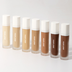 Wholesale 50 Colors Cream Face Foundation Makeup Custom Logo Water Proof And Matte Full Coverage Private Label Liquid Foundation - Product Image 1