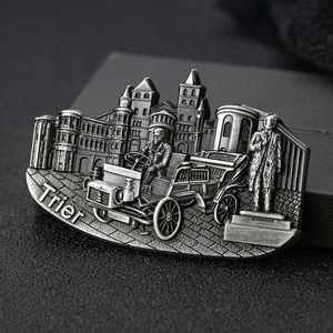 Aimants d'ouvre-bouteille 3D mignons en émail souple, aimants de réfrigérateur personnalisés de haute qualité avec logo en métal, cadeau souvenir de ville - Product Image 3