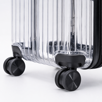 Maleta Transparente, Ligera, de Cabina, Rígida, para Viaje