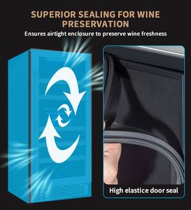 Réfrigérateur à boissons encastrable en acier inoxydable à écran tactile, zone unique, pour 90 canettes, cave à vin, refroidisseur autonome pour 49 bouteilles - Product Image 6