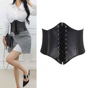 Cinturones Corsé Anchos de Moda, Cinturón Moldeador de Cuero Sintético, Cinturón Elástico Ajustado de Cintura Alta para Mujer, Versátil para Uso Diario - Product Image 3