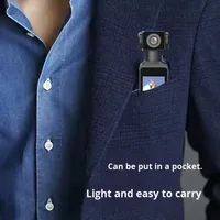 Caméra sportive K1 4K en promotion avec stabilisation, clip dorsal portable, rotation manuelle à 270°, écran 2 pouces et prise en charge de la carte TF