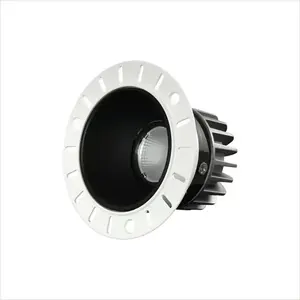 Toptan siyah beyaz altın alüminyum trimless downlight tavan aydınlatma montaj led gömme aydınlatma