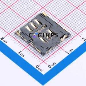 SNO-018 SIM Card Connector SMD Connector Plug-In Type Nano SIM Card Card Holder 1.44mm - Product Image 2