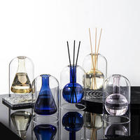 Lots de diffuseurs à bâtonnets en verre soufflé de luxe, gravure personnalisée – Recharges d'huiles essentielles d'aromathérapie haut de gamme |   Kits cadeaux pour la décoration de la maison