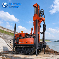 Machine de forage de puits d'eau sur chenilles hydraulique diesel pour la construction de puits profonds, l'extraction des eaux souterraines et les projets d'irrigation