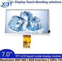 BOE XOT 7-Zoll TFT LCD Display Panel 800x480 Auflösung RGB-Schnittstelle LED-Hintergrundbeleuchtung 350 Helligkeit EK9716BD3 Treiber-IC