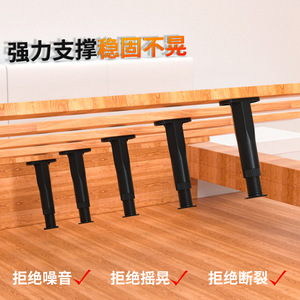 Plaque de lit de <span class=keywords><strong>pied</strong></span> de support en métal réglable avec cadre de support fixe Support porteur Jambe de lit télescopique Côtes de colonne renforcées - Product Image 3