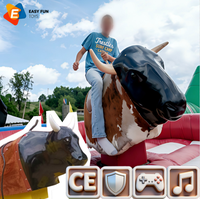 Machine de Bull Riding Gonflable en PVC Étanche avec Souffleur pour Centre Commercial – Prix de Gros, Facile à Ranger