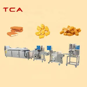 TCA SUS 304 macchina per pepite impanate di pollo macchina per filetti di pepite di pollo CE macchina per la produzione di pepite di pollo