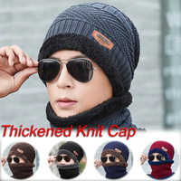 Bonnet-écharpe polaire d'hiver épais et chaud en laine tricotée pour hommes et femmes, idéal pour le cyclisme, le ski et la protection contre le froid, avec masque de cou intégré