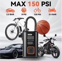 Pompe de compresseur d'air Portable 150PSI gonfleur de pneu ABS sans fil pour voiture vélo moto et balle