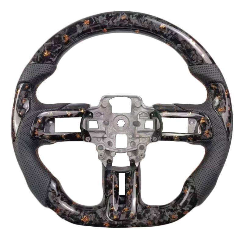 Cuir perforé + Fibre de carbone forgée + Bande supérieure bleue