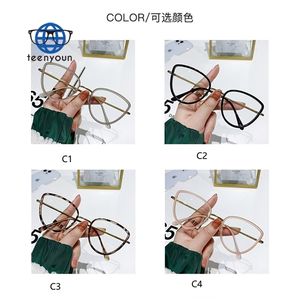 Teenyoun2024女性メガネフレーム光学眼鏡キャッツアイPcメタルフレーム色変更メガネ卸売 - Product Image 6