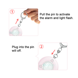 Joyway xách tay mini SOS khẩn cấp cô gái phụ nữ an ninh còi báo động hoảng loạn keychain thiết bị cá nhân báo động an toàn - Product Image 3