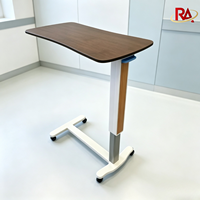 Table de lit réglable en hauteur en bois pour hôpital, marque RA, modèle RA-Z01, garantie 1 an