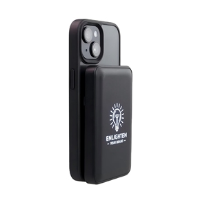 Promotional Business Gifts Wedding Favors Electronics Gift Magnetic 5000 mAh LED LOGO Wireless Powerbank