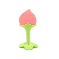 Jouet à mâcher en Silicone pour bébé, de qualité alimentaire, écologique, à mâcher, fruits amusants, vente en gros,