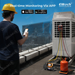 एलिटेक v900 बुद्धिमान एचवीएसी वैक्यूम पंप <span class=keywords><strong>9</strong></span> <span class=keywords><strong>cfm</strong></span> 2 चरण रोटरी वेन टच स्क्रीन स्मार्ट वैक्यूम पंप - Product Image 6