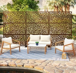 Cercas DE PANTALLA DE PRIVACIDAD DE METAL personalizadas Paneles de fachada de jardín para exteriores e interiores Pantallas decorativas para jardín - Product Image 4