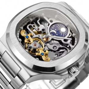 Reloj Forsining de Primera Marca para Hombre, Automático, Mecánico, con Tourbillon, Fase Lunar, Acero, Resistente al Agua, Esqueleto, Luminoso, Reloj Hombre - Product Image 4