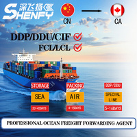 Services logistiques professionnels, expédition LCL/FCL Chine vers Canada, services de transitaire maritime rapide