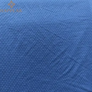 Lappeak Mềm Polyester Rayon Thụy Sĩ Dot Đan Vải Thoáng Khí Dệt Kim Thụy Sĩ Dot Jacquard Vải Cho Ăn Mặc