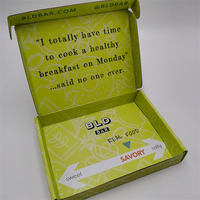Boîte d'expédition en carton ondulé avec impression couleur personnalisée, boîte d'expédition sur mesure pour barres protéinées, barres granola, emballage alimentaire pour en-cas
