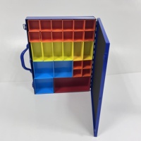 Boîte de rangement multi-compartiments pour petites pièces, organisateur d'accessoires de câblage pour câbles, adaptateurs et petits outils