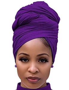 Écharpe en jersey grande taille Hijab extensible Écharpes pour la tête Vente en gros d'étoles Jersey Coton Hijab pour femmes - Product Image 5