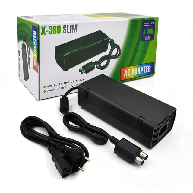 OEM Gaming Console AC Adapter Wired Charging Power Supply Cable for 360 (Black Gift Box) in Stock