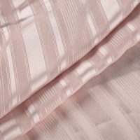 Tissu en mousseline de polyester jacquard argenté rayé, doux, fluide, antistatique et respirant, idéal pour les robes de soirée pour filles.