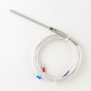 مستشعر حرارة MS PT100 <span class=keywords><strong>PT1000</strong></span> RTD مع كابل سلكي بطول 1-5 متر من نوع M8، مسبار معدني 100-150 مم للتحكم في درجة الحرارة مع ضمان لمدة سنة واحدة، ODM OEM - Product Image 2