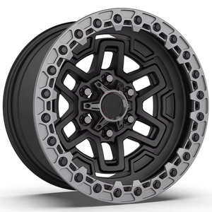 <span class=keywords><strong>17</strong></span>/<span class=keywords><strong>18</strong></span> Zoll Geschmiedete Aluminiumlegierungsräder - Leichte Beadlock Offroad-Felgen mit Schwarzem Konkavem Design, 5x112/5x114.3/5x120 PCD für Drag Racing - Product Image 3
