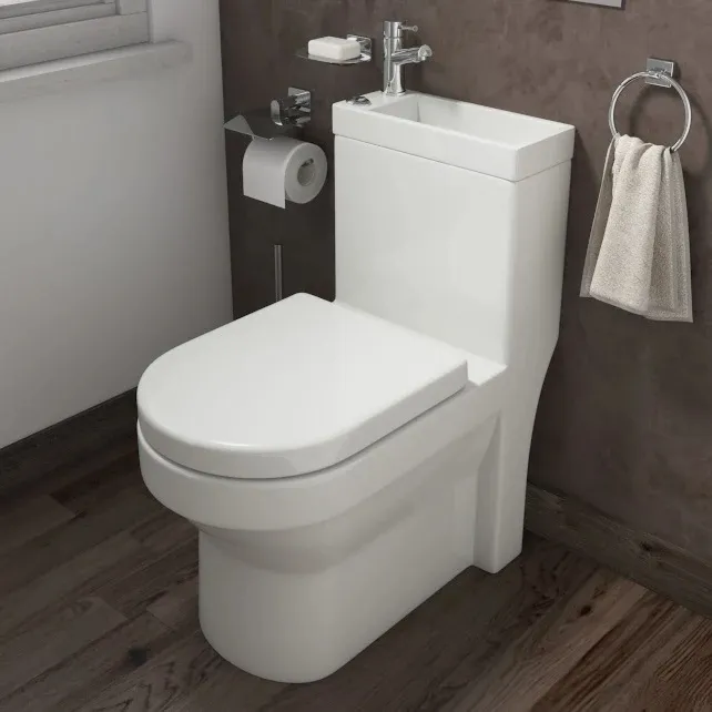 Europeo lavello e servizi igienici in combinazione bagno vanità lavandino wc ciotola di ceramica con il bacino