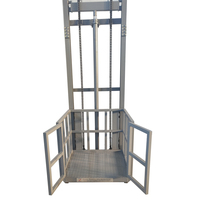 Petit ascenseur vertical domestique, plateforme élévatrice d'accès au plancher résidentiel intérieur avec couvercle de protection en acier inoxydable