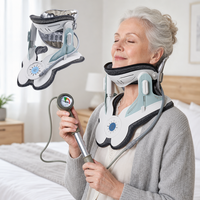 Dispositif de traction cervicale gonflable pour la rééducation post-chirurgicale en milieu hospitalier et clinique