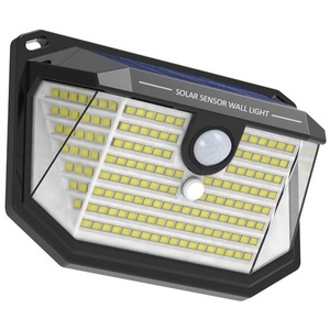 Solar <b>Sensor</b> Wall <b>Light</b> 1W 170Lm <b>LED</b> Cold <b>Light</b> With PIR And Twilight <b>Sensor</b> Outdoor Security Lighting - Product Image 1