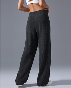 Leggings <span class=keywords><strong>de</strong></span> yoga décontractés personnalisés <span class=keywords><strong>pas</strong></span> chers pour femmes, pantalons <span class=keywords><strong>de</strong></span> <span class=keywords><strong>sport</strong></span> respirants à séchage rapide, pantalons à jambe droite amincissants avec cordon <span class=keywords><strong>de</strong></span> serrage - Product Image 6