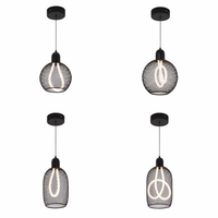 Lámpara de Techo Moderna para Isla de Cocina o Bar, con Colgante Dorado Espléndido, Diseño Rectangular Negro Mate, Estilo Noble y Artístico